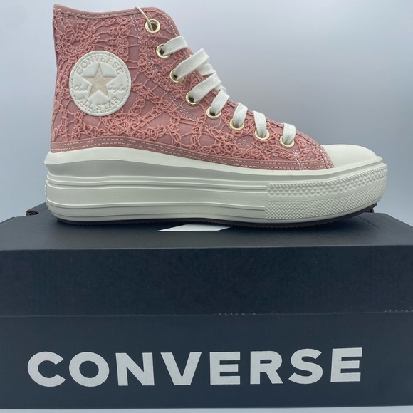 Converse Chuck Taylor All Star Move Platform High 'Daisy Cord' Sneakers - Picture 3 of 10
